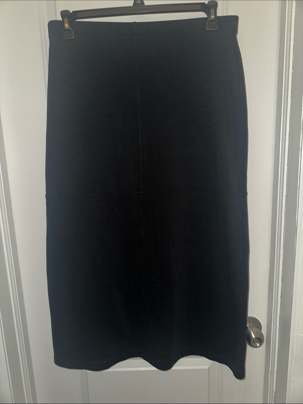 Classic Black Midi Skirt - Sleek Everyday Style